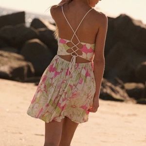 MIAMI CRISSCROSS STRAP MINI DRESS